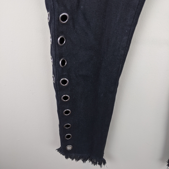 One Teaspoon | Black Cutout Mom Jeans-E34 - Picture 6 of 8